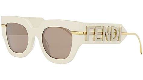 Fendi FE40097I 25E Ivory Sunglasses .